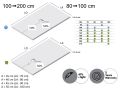Shower tray, in lightweight resin - AVILES LISSE LIGHT