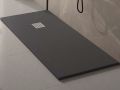 Shower tray, in lightweight resin - MAJORQUE SLATE LIGHT