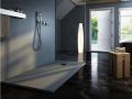 Shower tray, in lightweight resin - MAJORQUE SLATE LIGHT