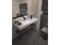 Vanity top, wall-mounted or built-in, in mineral resin - FERROL