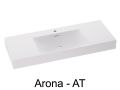 Vanity top, wall-mounted or built-in, in mineral resin - ARONA