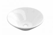 Washbasin Ø 410 mm, white ceramic - COUNTER TOP 1401