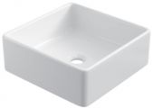 Washbasin 38x38 cm, white ceramic - COUNTER TOP 1701