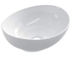 Washbasin 33x41 cm, white ceramic - COUNTER TOP 1801