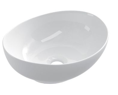 Washbasin 33x41 cm, white ceramic - COUNTER TOP 1801