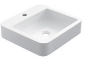 Washbasin 42x45 cm, white ceramic - COUNTER TOP 1601