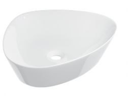 Washbasin 50x40 cm, white ceramic - COUNTER TOP 2101