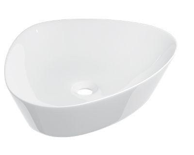 Washbasin 50x40 cm, white ceramic - COUNTER TOP 2101
