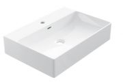 Washbasin 42x60 cm, white ceramic - COUNTER TOP 1001