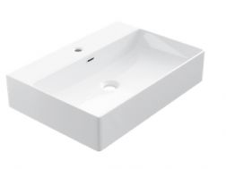 Washbasin 42x60 cm, white ceramic - COUNTER TOP 1001