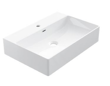Washbasin 42x60 cm, white ceramic - COUNTER TOP 1001