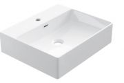Washbasin 42x50 cm, white ceramic - COUNTER TOP 1005