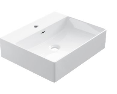 Washbasin 42x50 cm, white ceramic - COUNTER TOP 1005