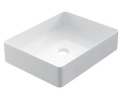 Washbasin 47x37 cm, white ceramic - COUNTER TOP 2402