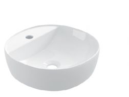 Washbasin 405x405 mm, white ceramic - COUNTER TOP 1006