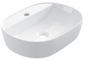 Washbasin 500x380 mm, white ceramic - COUNTER TOP 1007