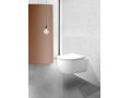 Matt white - Toilet bowl, wall-hung, for WC