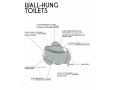 Matt Beige - Toilet bowl, wall-hung, for WC