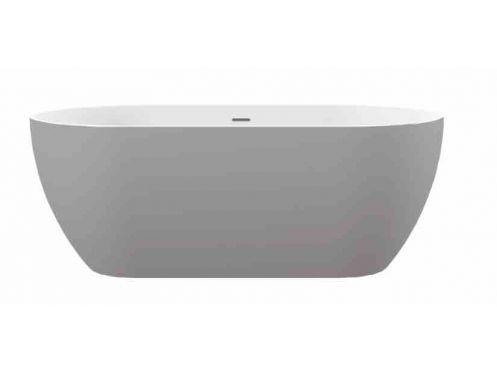 Freestanding bathtub, 1500 x 750 x 570 mm, acrylic - BARO Matte grey