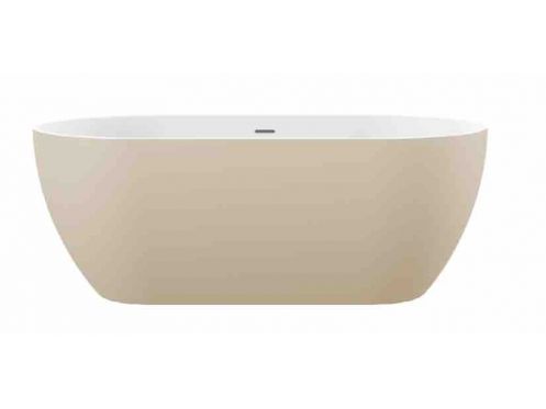 Freestanding bathtub, 1500 x 750 x 570 mm, acrylic - BARO Matte beige