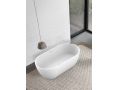 Freestanding bathtub, 1700 x 800 x 570 mm, acrylic, matt white - BARO