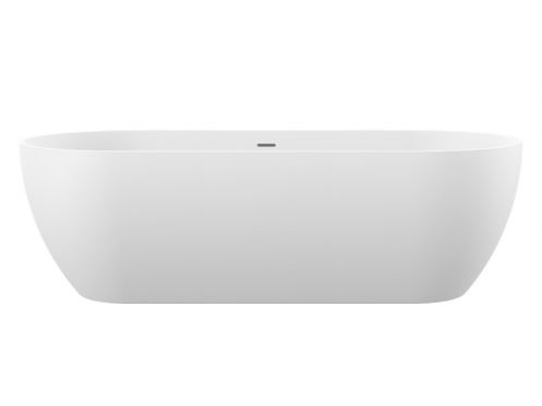 Freestanding bathtub, 1700 x 800 x 570 mm, acrylic, matt white - BARO