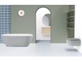 Freestanding bathtub, 1700 x 800 x 570 mm, acrylic, matt black - BARO