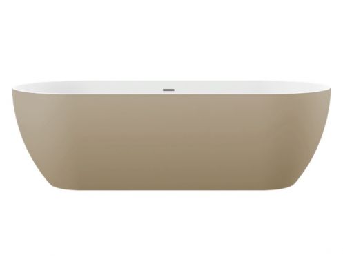 Freestanding bathtub, 1700 x 800 x 570 mm, acrylic, matt beige - BARO