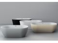 Freestanding bathtub, 1700 x 800 x 580 mm, acrylic, matt grey - BASQ