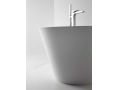 Freestanding bathtub, 1700 x 800 x 640 mm, in Solid Surface mineral resin, in matt color - HYDRA