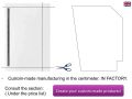 Shower tray, lateral drain, in Solid-Surface mineral resin - FIDJI