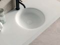 Thermoformed washbasin, suspended or built-in, in Solid-Surface - LISBONA RECTO 33