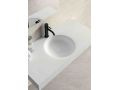 Thermoformed washbasin, suspended or built-in, in Solid-Surface - LISBONA RECTO 33