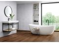 Freestanding bathtub, 1800 x 850  x 630 mm, in Solid Surface mineral resin, in matt color - ARAL