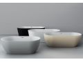 Freestanding bathtub, 1800 x 850  x 630 mm, in Solid Surface mineral resin, in matt color - ARAL