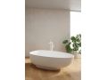 Freestanding bathtub, 1700 x 800 x 880 mm, in Solid Surface mineral resin, in matt color - GARDA