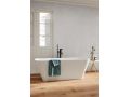Freestanding bathtub, 1650 x 700 x 580 mm, in Solid Surface mineral resin, in matt color - HURON