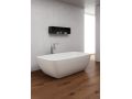 Freestanding bathtub, 1900 x 1000 x 530 mm, in Solid Surface mineral resin, in matt color - MALAWI