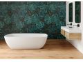 Freestanding bathtub, 1900 x 1000 x 530 mm, in Solid Surface mineral resin, in matt color - MALAWI