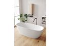 Freestanding bathtub, 1600 x 720 x 560 mm, in Solid Surface mineral resin, in matt color - NESS