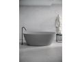 Freestanding bathtub, 1780 x 840 x 630 mm, in Gel Coat mineral resin, in matt color - CONSTANZA