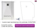 Shower trays, mineral resin, non-slip - VULCANO XL