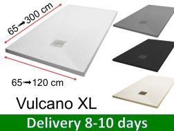 Shower trays, mineral resin, non-slip - VULCANO XL