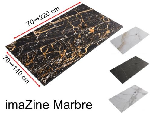 Shower tray, digital printing, marble effect - imaZine Marbre