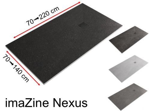 Shower tray, digital printing, stone effect - imaZine Nexus