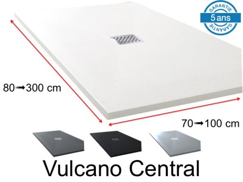 Shower tray central drain - VULCANO CENTRAL