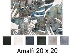 Amalfi 20 x 20 cm - Floor and wall tiles, matte aged finish