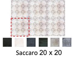 Saccaro 20 x 20 cm - Floor and wall tiles, matte aged finish