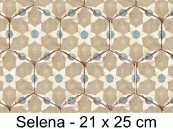 Bohemia Selena - 21 x 25 cm - Floor and wall tiles, hexagonal matte aged finish