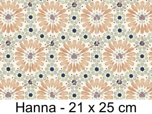 Bohemia Hanna - 21 x 25 cm - Floor and wall tiles, hexagonal matte aged finish